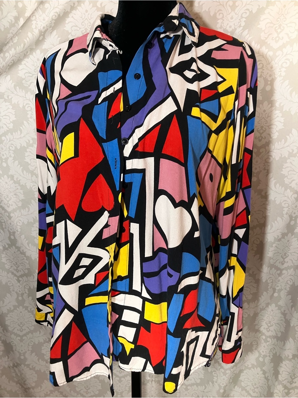 Big Dart Pop Art blouse XL